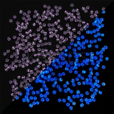 8/0 Luminous Glass Seed Beads X-LUMI-PW0001-186B-06-1