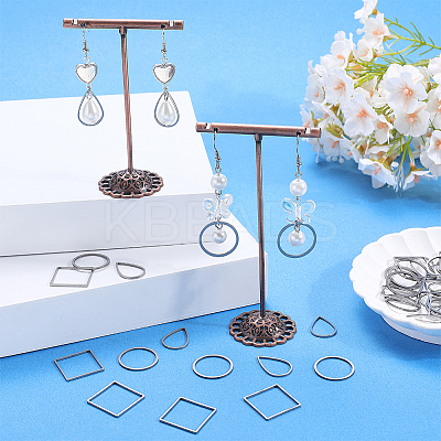 48Pcs 3 Styles 304 Stainless Steel Linking Ring STAS-BBC0005-29-1