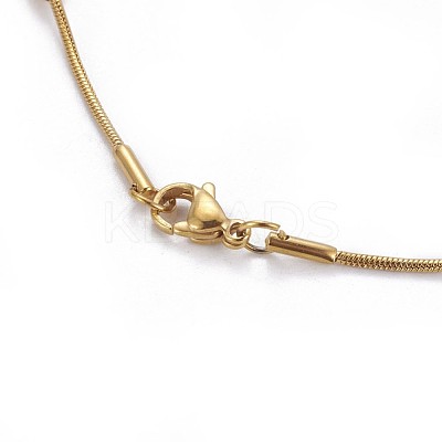304 Stainless Steel Herringbone Chain Necklaces NJEW-F261-19G-1