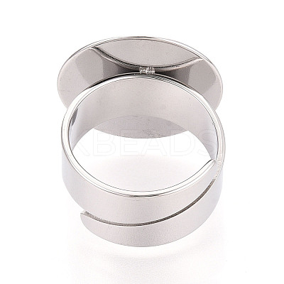 304 Stainless Steel Ring Base Findings STAS-N122-02B-P-1