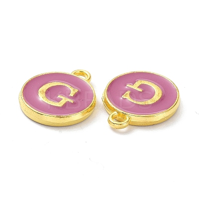Golden Plated Alloy Enamel Charms ENAM-XCP0001-13G-1