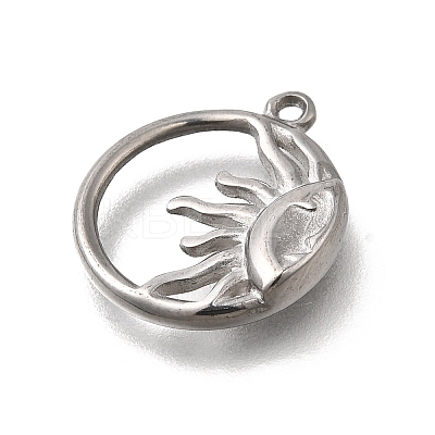 304 Stainless Steel Pendants STAS-C119-09P-1