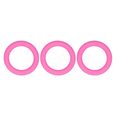 3Pcs Ring Silicone Focal Beads JX895J-01-1