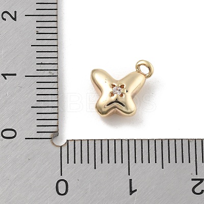 Brass Micro Pave Cubic Zirconia Pendants KK-D283-17G-1