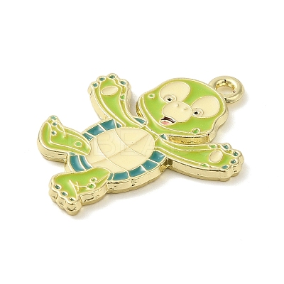 Alloy Enamel Pendants ENAM-C022-01B-G-1