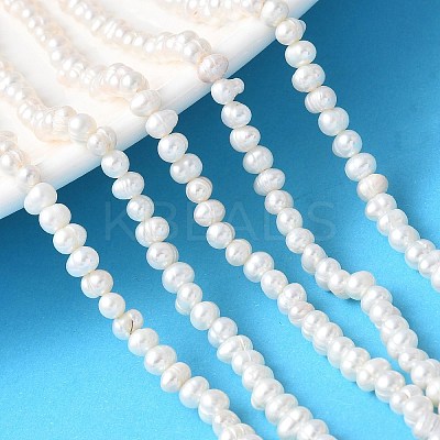 Natural Cultured Freshwater Pearl Beads Strands PEAR-I007-07M-01-1