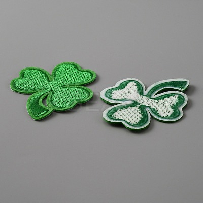 Polyester Fabrics Computerized Embroidery Cloth Sew on Patches PATC-WH0001-28-1