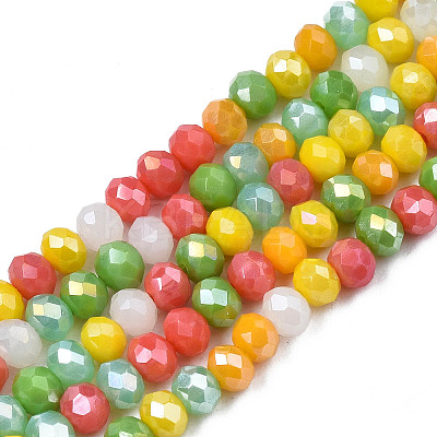 Opaque Glass Beads Strands X-GLAA-T006-07-A05-1