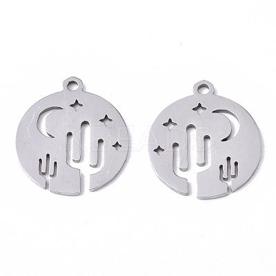 Non-Tarnish 201 Stainless Steel Pendants STAS-N091-71-1