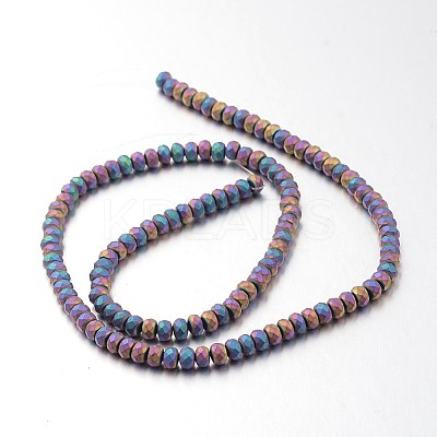 Electroplate Non-magnetic Synthetic Hematite Bead Strands G-F300-48B-F02-1