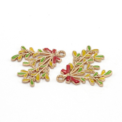 Alloy Enamel Pendants X-ENAM-E569-13-1