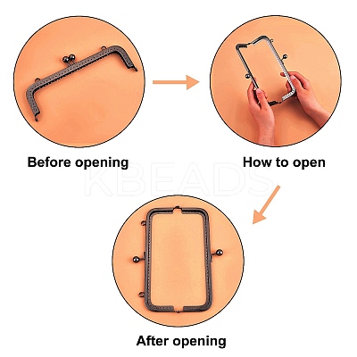 Iron Purse Handle Frame IFIN-PH0001-14B-1
