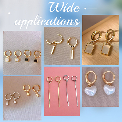 12Pcs 201 Stainless Steel Hoop Earrings STAS-UN0056-85-1