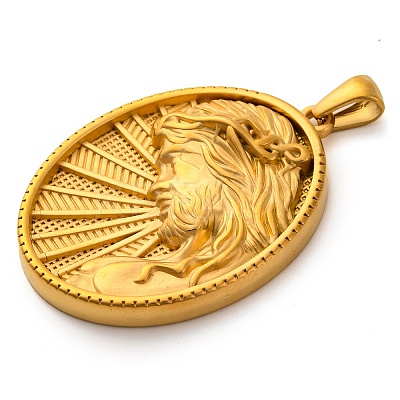 Religion Golden Tone 304 Stainless Steel Pendants STAS-K289-01G-11-1