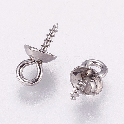 Tarnish Resistant 201 Stainless Steel Peg Bails Pendants STAS-E144-084B-1