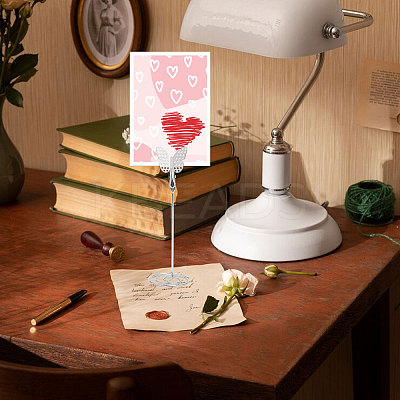 Butterfly Memo Photo Holder AJEW-WH0528-37A-1