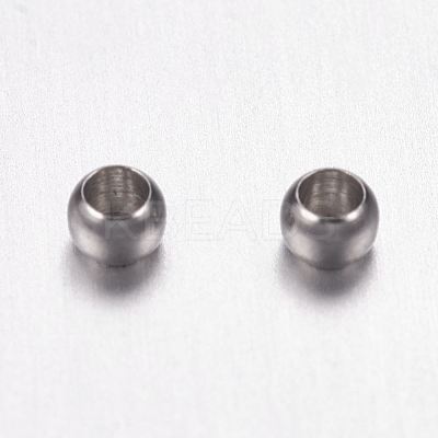 Tarnish Resistant 316 Surgical Stainless Steel Crimp Beads LS-X-STAS-F117-03P-1