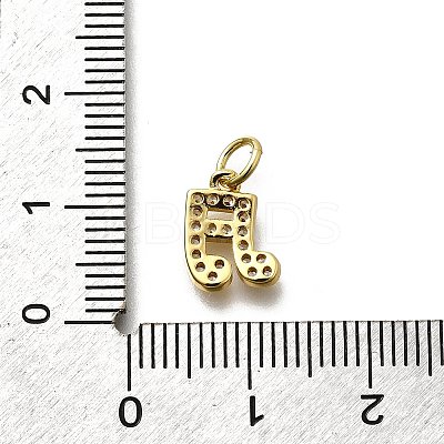 Brass Micro Pave Cubic Zirconia Charms KK-P295-50G-1