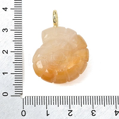 Natural Topaz Jade Carved Pendants X-G-C282-01M-1