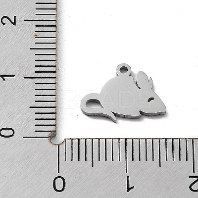 Non-Tarnish 304 Stainless Steel Charms STAS-K272-01D-P-1