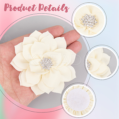 Polyester & Rhinestones Ornament Accessories DIY-WH20063-015C-1