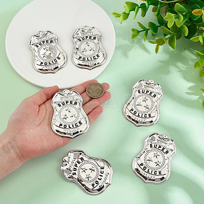 8Pcs Iron Alloy Badge Brooches JEWB-MA0001-03-1