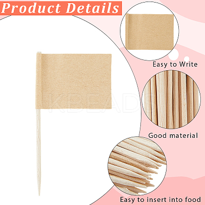 100Pcs Paper Flag Cocktail Picks DIY-CN0003-57A-1