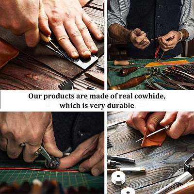 Leather Credit Card Wallets for Women Men AJEW-WH20007-10B-1
