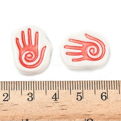 Handmade Porcelain Beads PORC-D025-02D-1