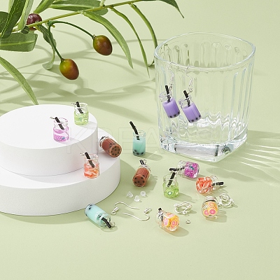 DIY 8Pairs Summer Style Earring Kits DIY-YW0001-85-1