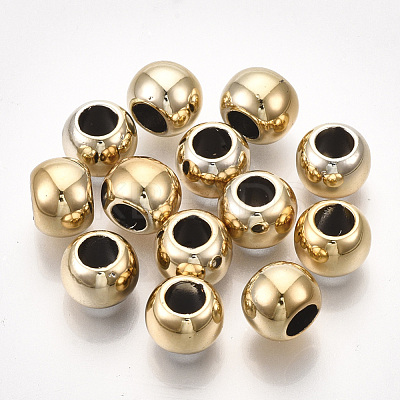 UV Plating ABS Plastic European Beads X-CCB-S162-28H-02-1