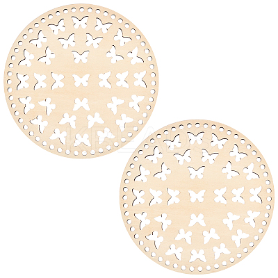 Wooden Basket Bottoms AJEW-WH0126-07A-1