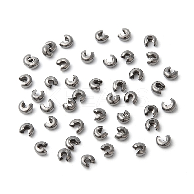 Iron Crimp Beads Covers X-IFIN-H028-NFB-NF-1