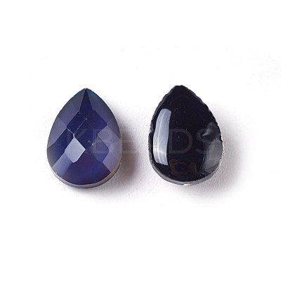Faceted Glass Cabochons GLAA-E411-04-1