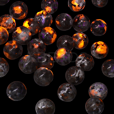50Pcs Natural Fluorescent Syenite Rock(Glow under UV Light) Beads G-PA0002-37-1