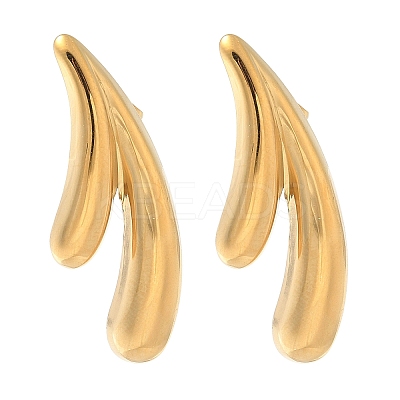 304 Stainless Steel Stud Earrings for Women EJEW-K302-07G-1