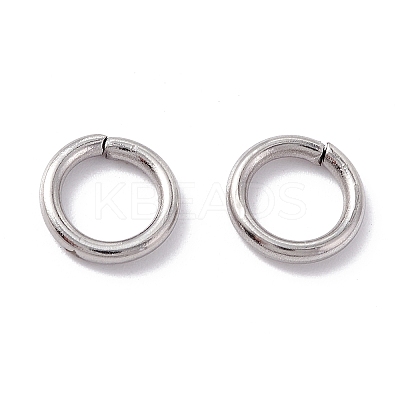 Non-Tarnish 304 Stainless Steel Open Jump Rings STAS-C040-01H-P-1