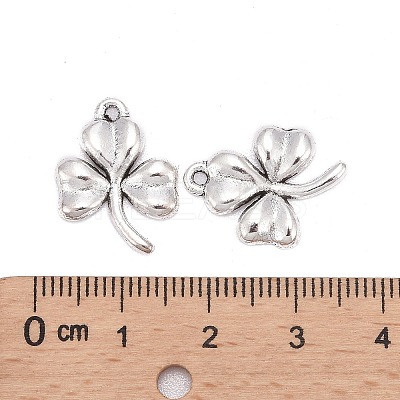 Ireland Tibetan Style Alloy Shamrock Pendants LS-TIBEP-EA11722YKG-AS-LF-1