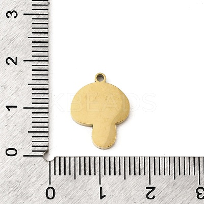 304 Stainless Steel Enamel Pendants STAS-I336-33G-1