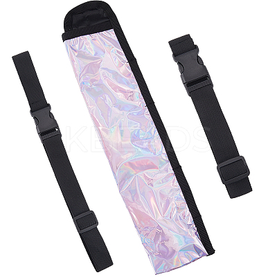 Oxford Collapsible Floral Print Chinese Fan Storage Bag ABAG-WH20003-06A-1