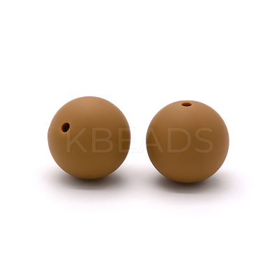 Round Food Grade Eco-Friendly Silicone Beads SI-JX0066A-51-1
