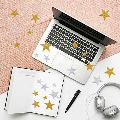 4 Bags 2 Colors EVA Self Adhesive Stickers STIC-CP0001-23-1