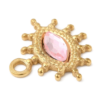 Real 18K Gold Plated 304 Stainless Steel Pendants STAS-A084-19G-02-1