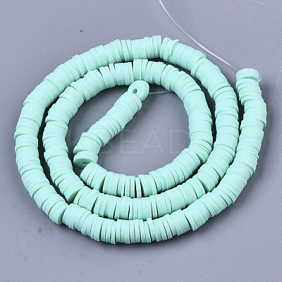 Handmade Polymer Clay Bead Strands X-CLAY-S094-6mm-A03-1