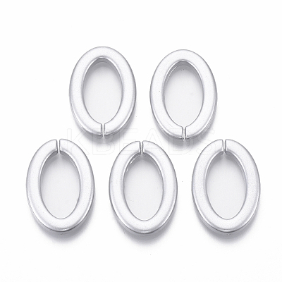 Spray Painted CCB Plastic Linking Rings CCB-R104-23-03-1
