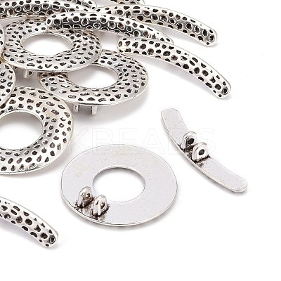 Tibetan Style Alloy Toggle Clasps LF10975Y-NF-1