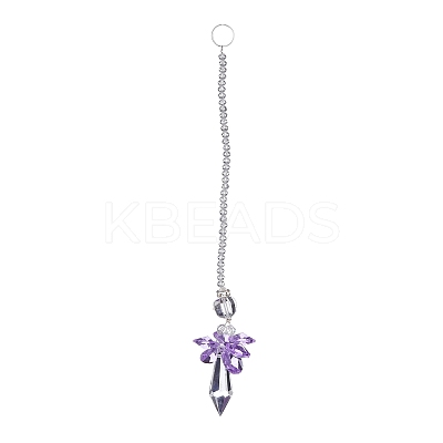 Crystal Fairy Beaded Wall Hanging Decoration Pendant Decoration LS-HJEW-G019-02D-1