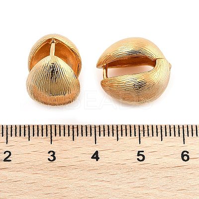 Textured Teardrop Brass Hoop Earrings for Women EJEW-U055-26G-1