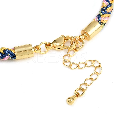 4MM Braided Nylon Cord Bracelets FIND-A057-01G-15-1