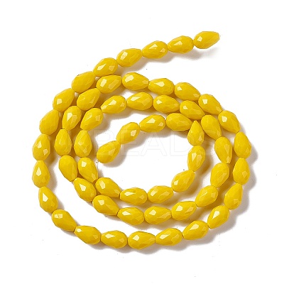 Faceted Glass Beads Strands GLAA-E037-02C-1